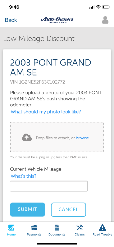 Upload an Image Page