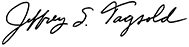 CEO Jeff Tagsold signature