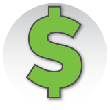 Green dollar sign