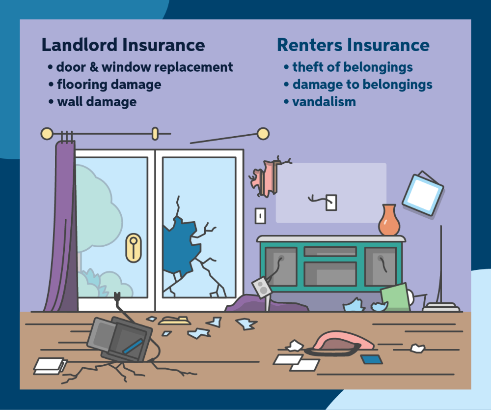 A living room with damage to the glass door, decorations, printer and signs of missing items.